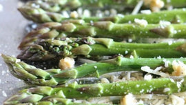 Vegetarian and Gluten Free; Healthy, Delicious and Super Practical! Parmesan and Garlic Grilled Asparagus